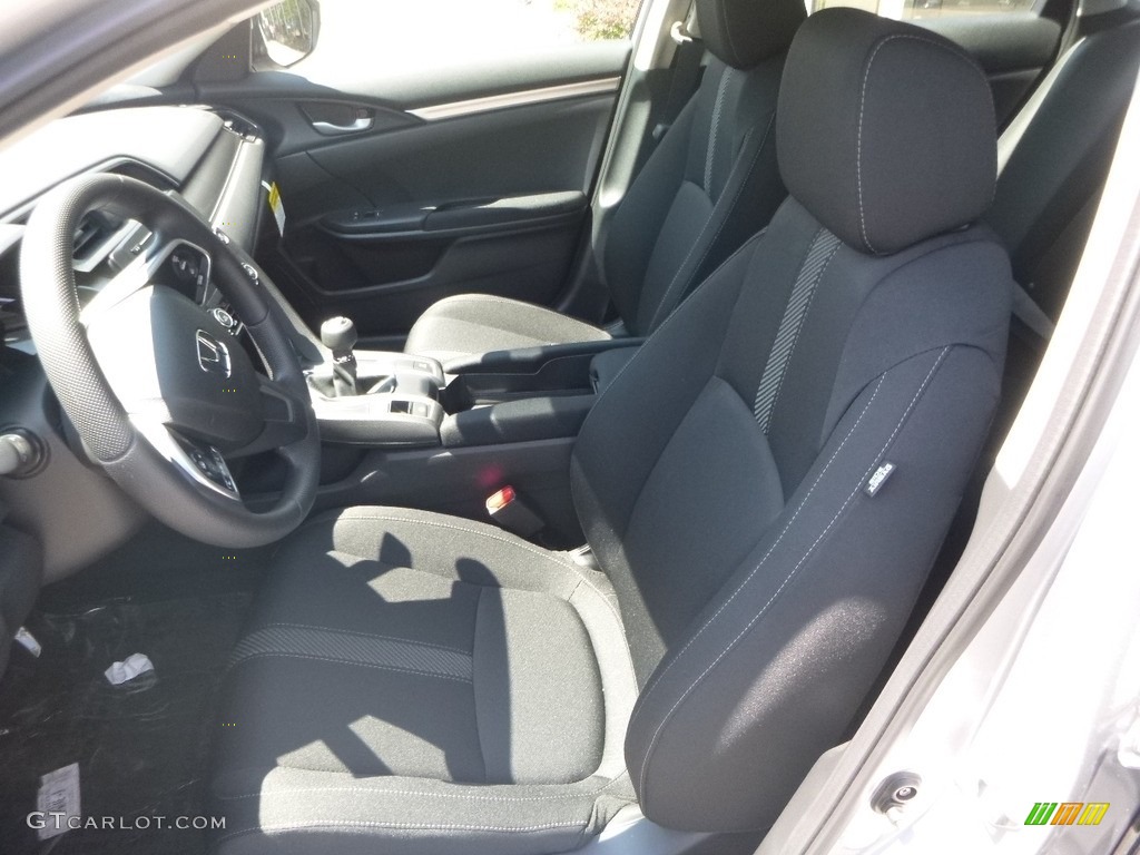 2017 Civic LX Sedan - Lunar Silver Metallic / Black photo #8