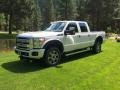 2015 White Platinum Ford F350 Super Duty Lariat Crew Cab 4x4  photo #2