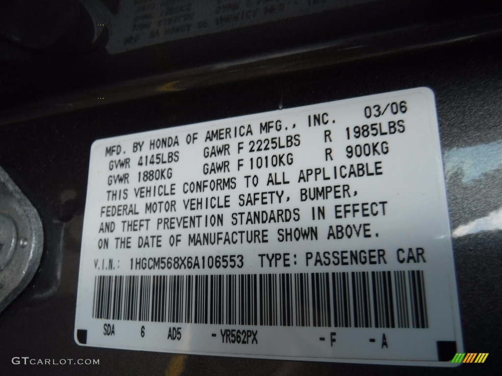 2006 Accord EX-L Sedan - Carbon Bronze Pearl / Ivory photo #24