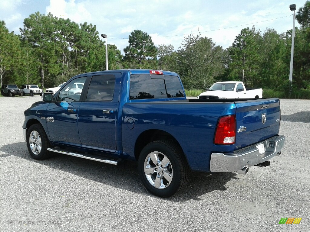 2017 1500 Big Horn Crew Cab 4x4 - Blue Streak Pearl / Black/Diesel Gray photo #3