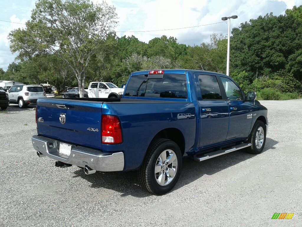 2017 1500 Big Horn Crew Cab 4x4 - Blue Streak Pearl / Black/Diesel Gray photo #5