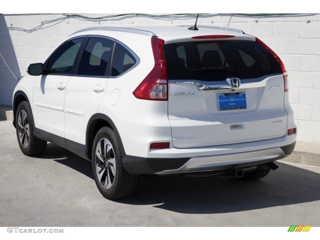 2015 CR-V Touring - White Diamond Pearl / Beige photo #2