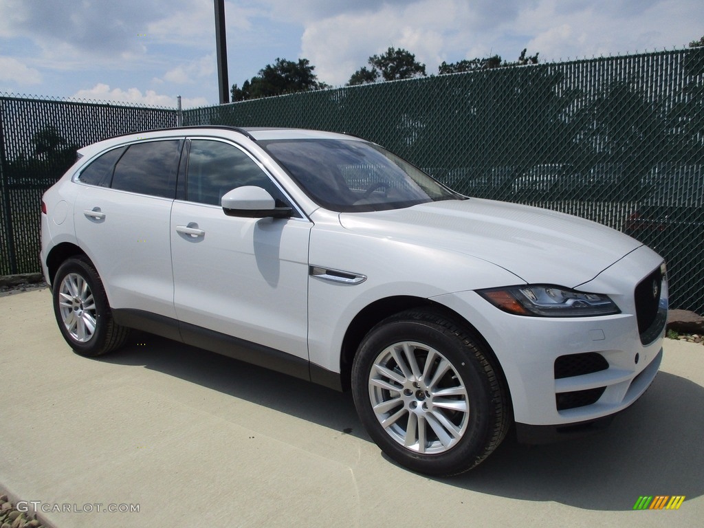 2018 F-PACE 25t AWD Prestige - Yulong White Metallic / Ebony photo #1