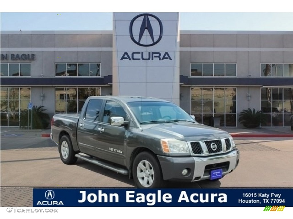 2006 Titan LE Crew Cab - Smoke Gray / Graphite/Titanium photo #1