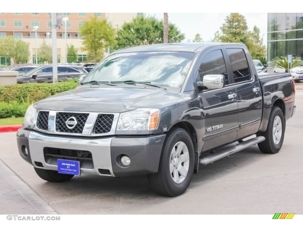 2006 Titan LE Crew Cab - Smoke Gray / Graphite/Titanium photo #3