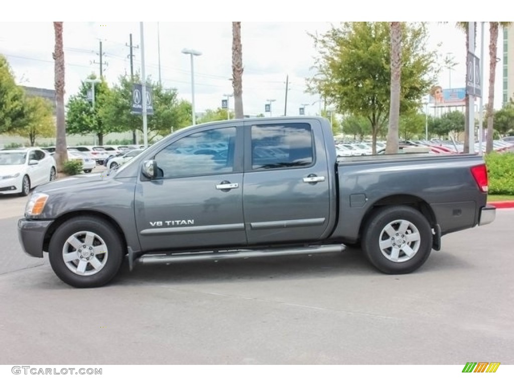 2006 Titan LE Crew Cab - Smoke Gray / Graphite/Titanium photo #4
