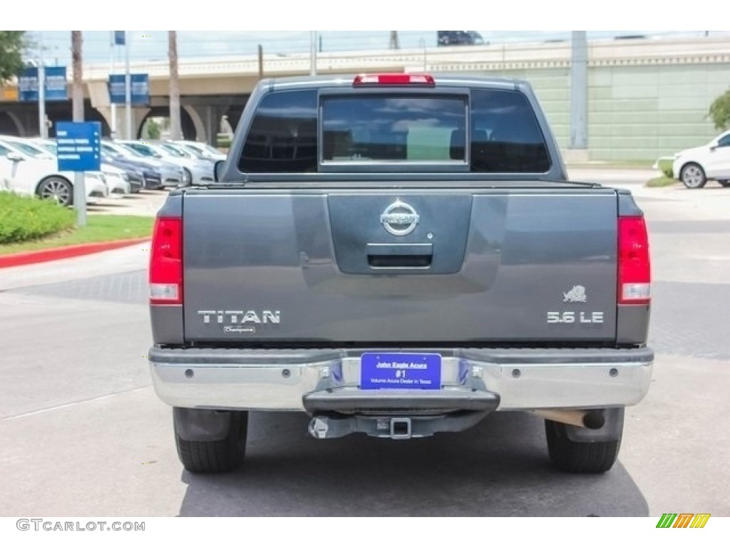 2006 Titan LE Crew Cab - Smoke Gray / Graphite/Titanium photo #6
