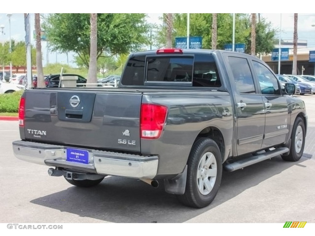 2006 Titan LE Crew Cab - Smoke Gray / Graphite/Titanium photo #7