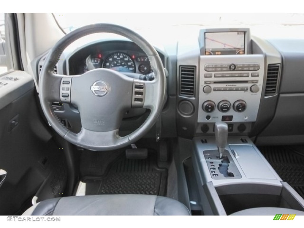 2006 Titan LE Crew Cab - Smoke Gray / Graphite/Titanium photo #26