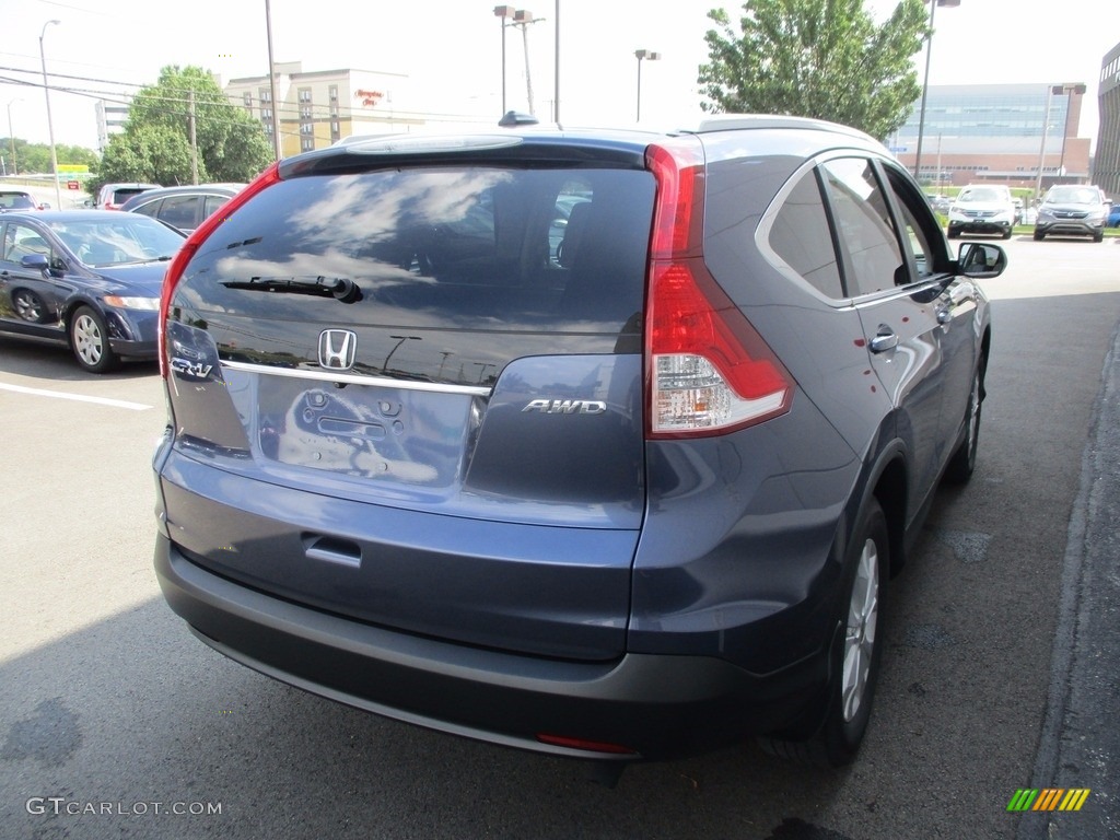 2014 CR-V EX-L AWD - Twilight Blue Metallic / Gray photo #5