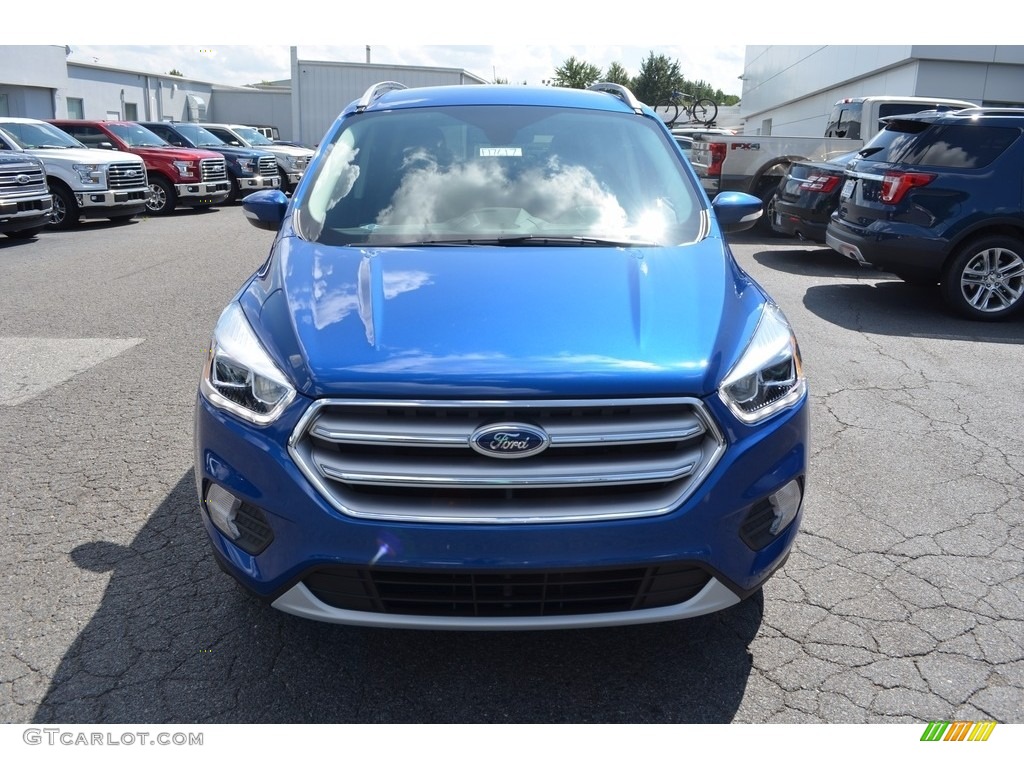 2017 Escape Titanium - Lightning Blue / Charcoal Black photo #4