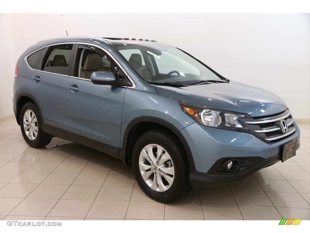 2013 CR-V EX-L AWD - Mountain Air Metallic / Gray photo #1