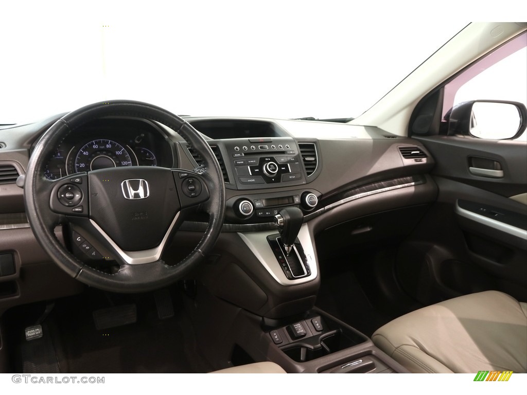 2013 CR-V EX-L AWD - Mountain Air Metallic / Gray photo #7