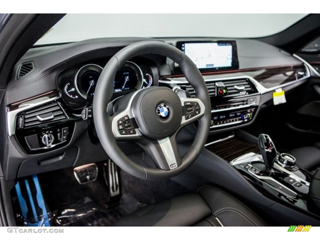 2018 5 Series M550i xDrive Sedan - Bluestone Metallic / Black photo #5