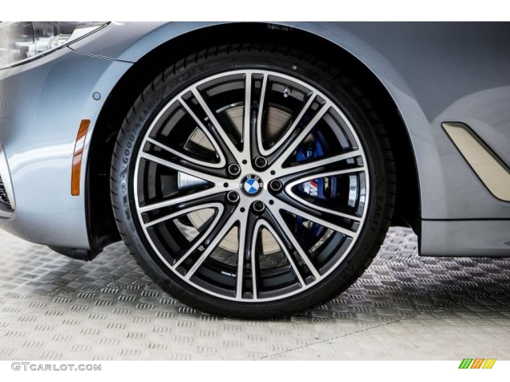 2018 5 Series M550i xDrive Sedan - Bluestone Metallic / Black photo #9