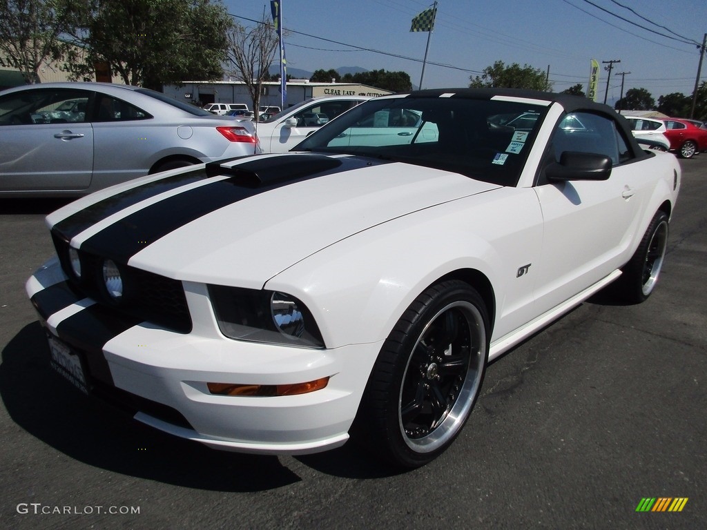 2007 Mustang GT Premium Convertible - Performance White / Black/Dove Accent photo #3