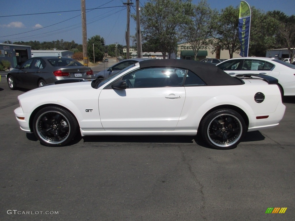 2007 Mustang GT Premium Convertible - Performance White / Black/Dove Accent photo #4