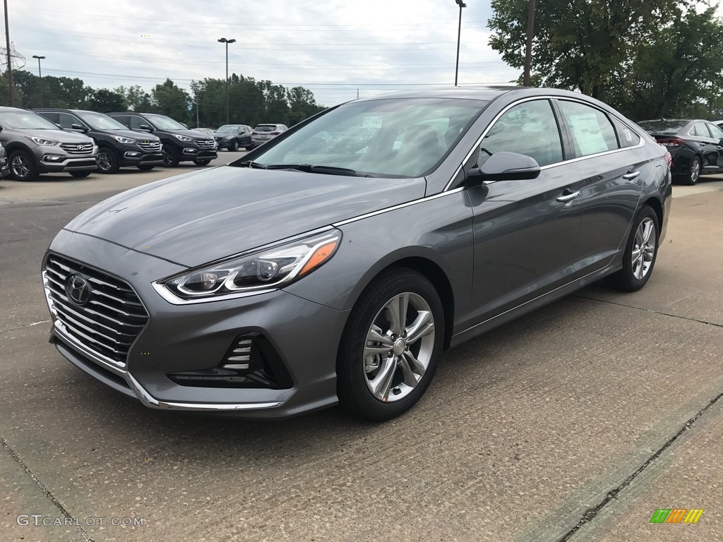 Machine Gray 2018 Hyundai Sonata Limited Exterior Photo #122279024