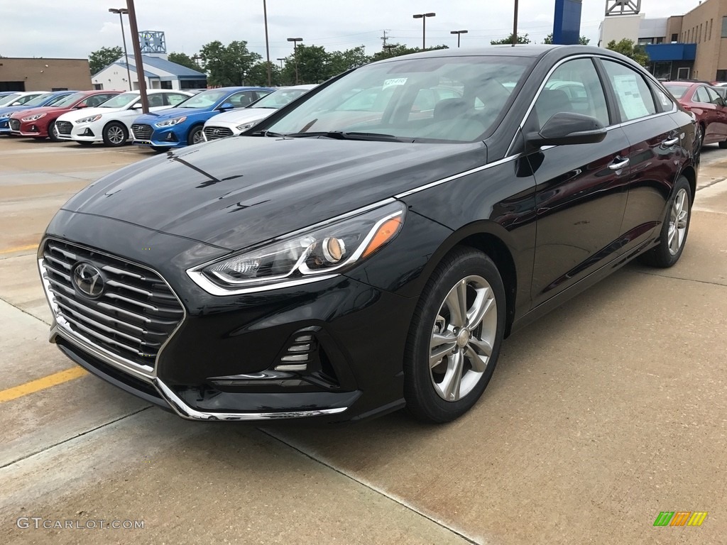 Phantom Black 2018 Hyundai Sonata SEL Exterior Photo #122279369