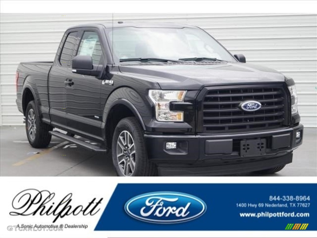 2017 F150 XLT SuperCab - Shadow Black / Black photo #1