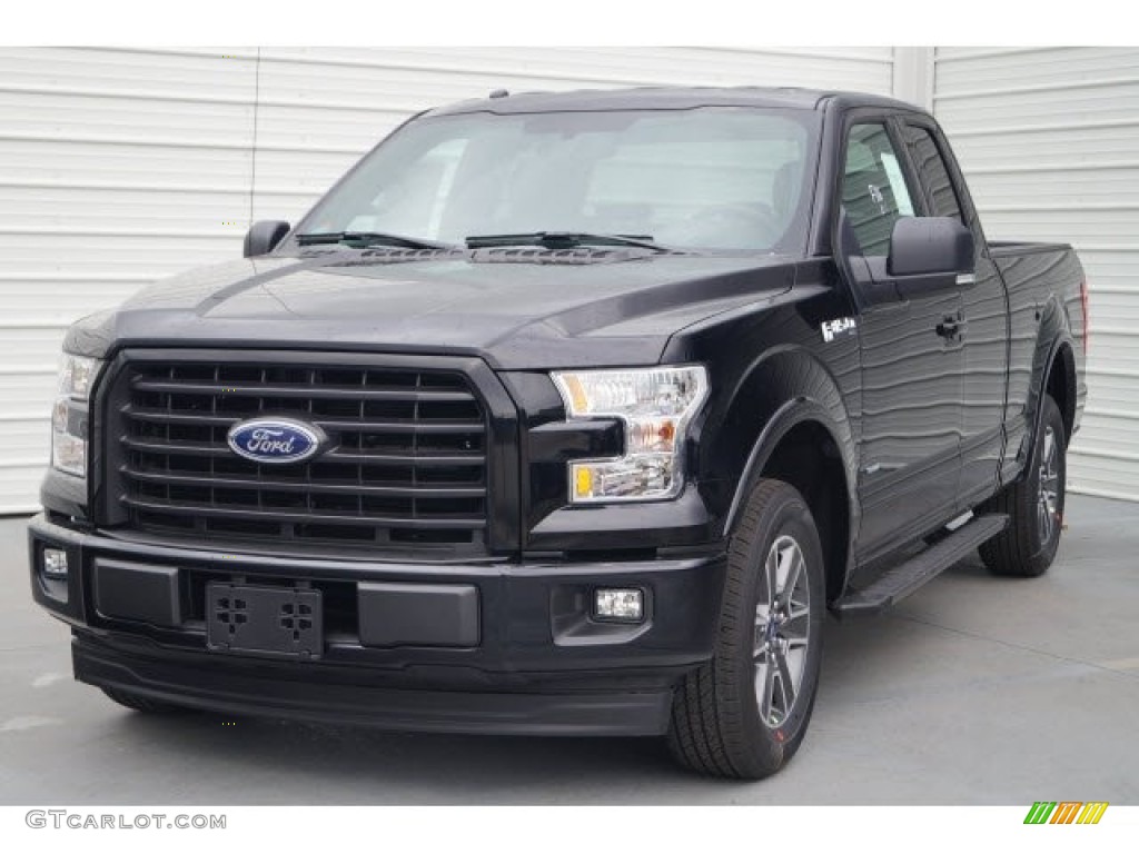 2017 F150 XLT SuperCab - Shadow Black / Black photo #3
