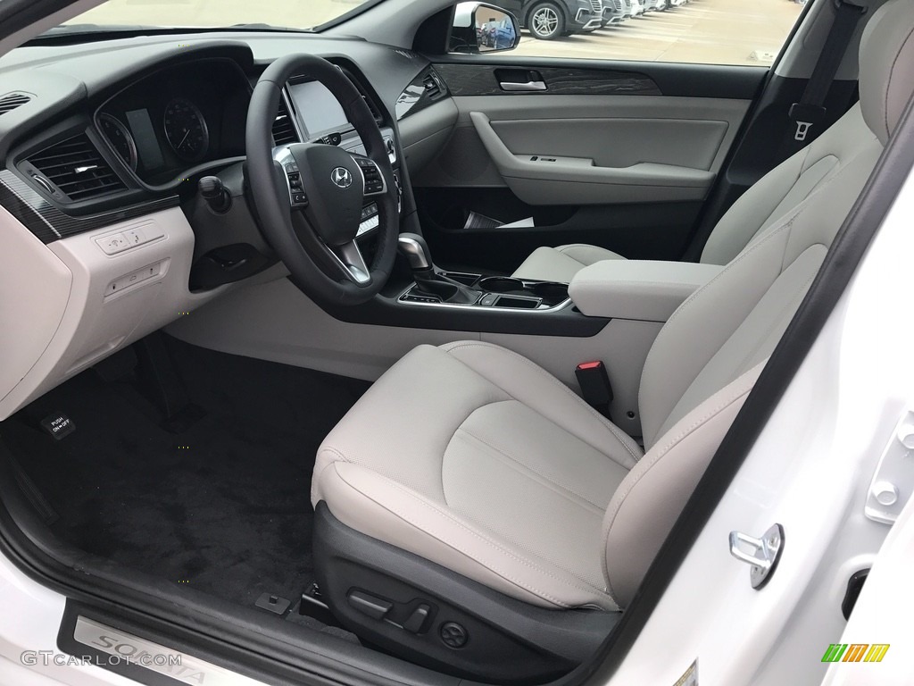 2018 Sonata Limited - Quartz White Pearl / Gray photo #4