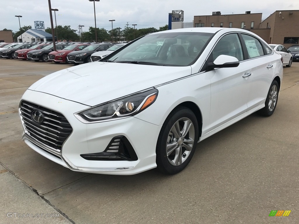 Quartz White Pearl 2018 Hyundai Sonata SEL Exterior Photo #122280269