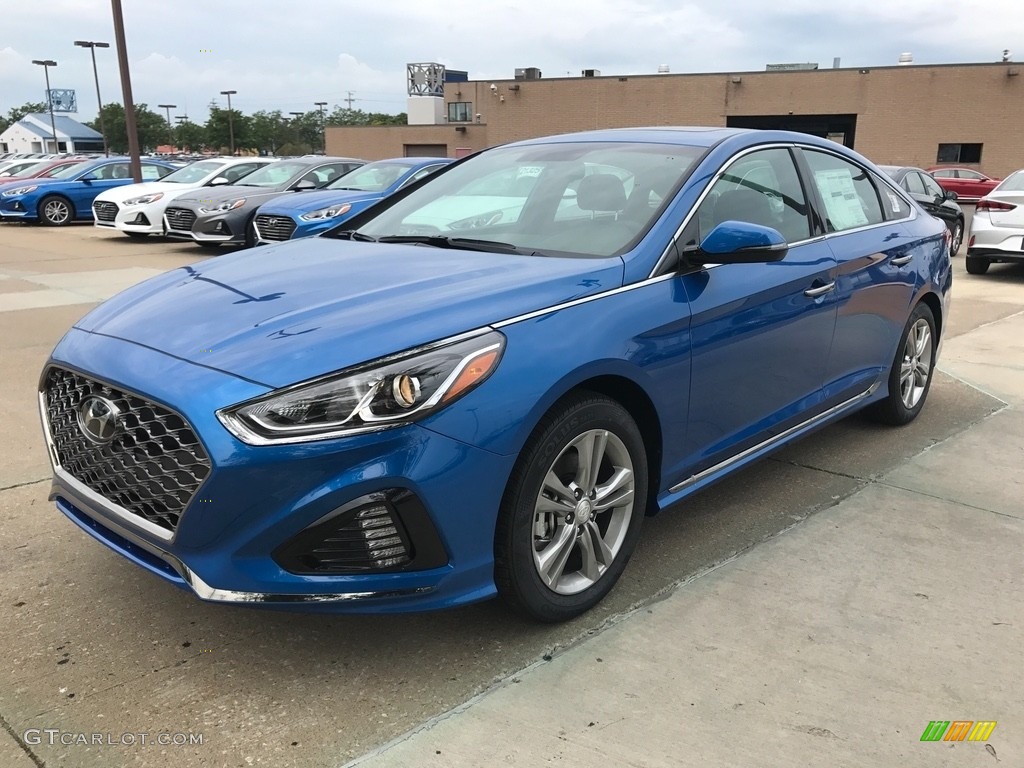 Electric Blue 2018 Hyundai Sonata Sport Exterior Photo #122280478