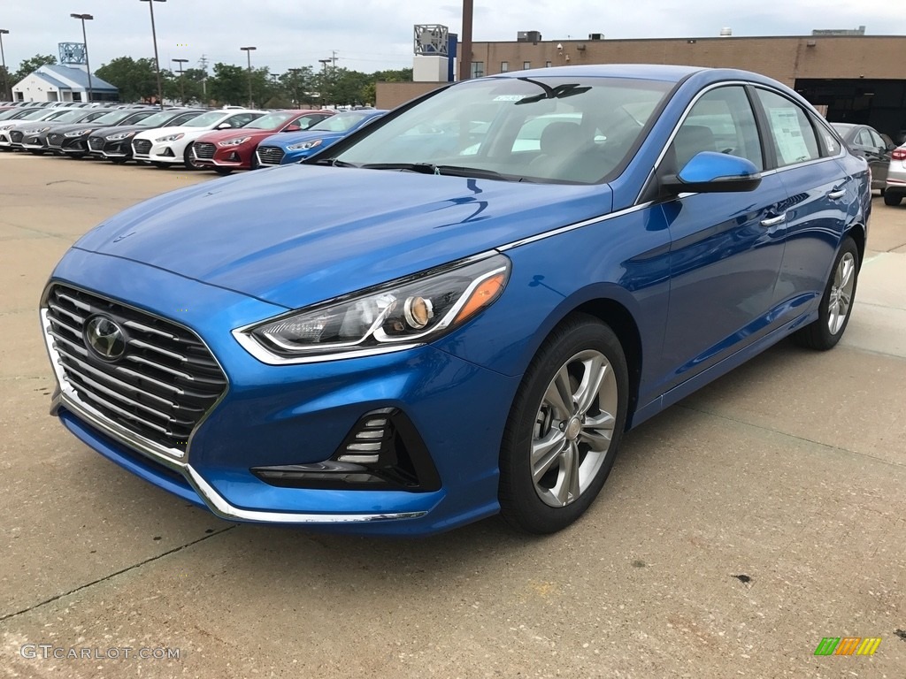 Electric Blue 2018 Hyundai Sonata SEL Exterior Photo #122280599