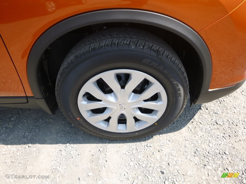 2017 Rogue S AWD - Monarch Orange / Charcoal photo #2