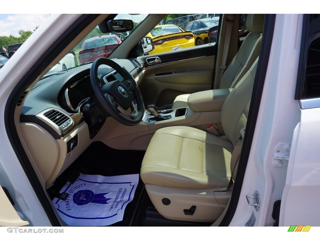 2017 Grand Cherokee Limited - Bright White / Black/Light Frost Beige photo #9