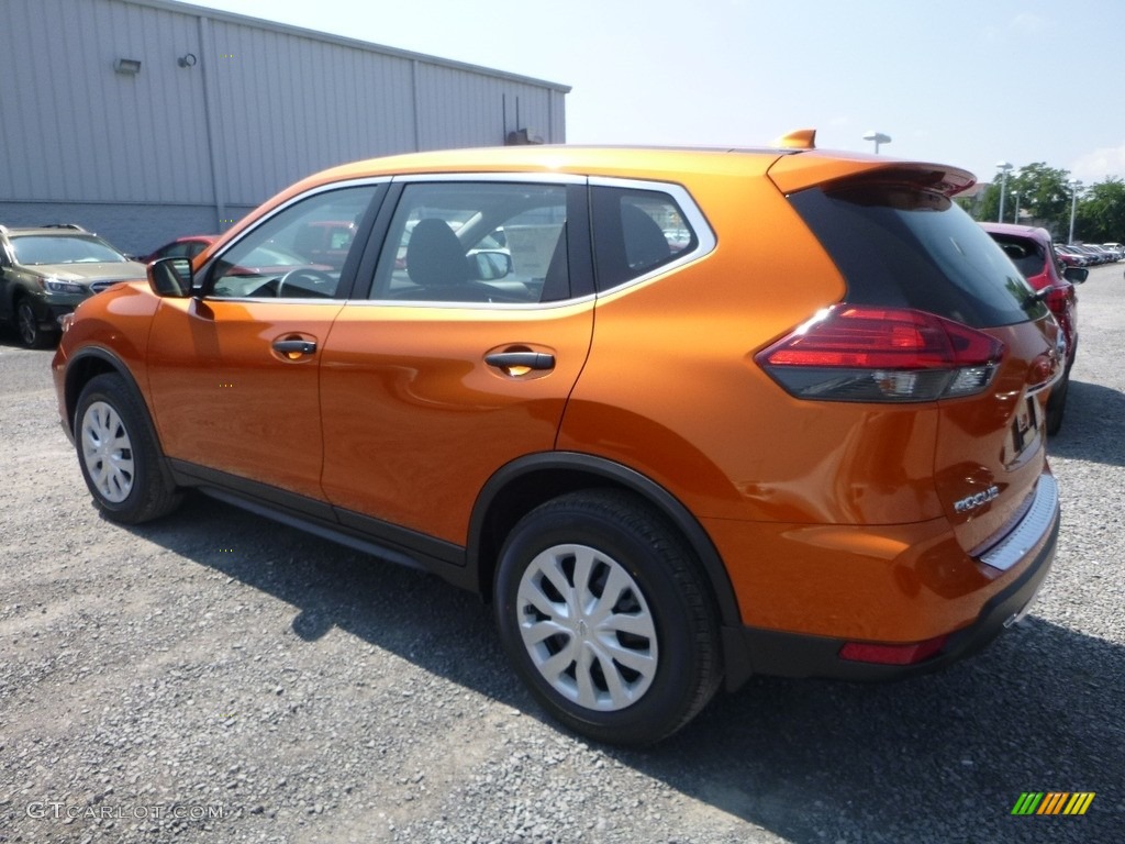2017 Rogue S AWD - Monarch Orange / Charcoal photo #6