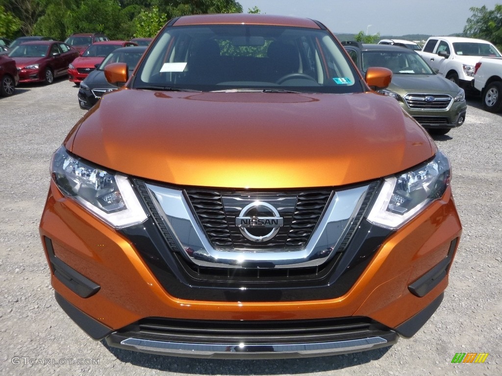 2017 Rogue S AWD - Monarch Orange / Charcoal photo #9