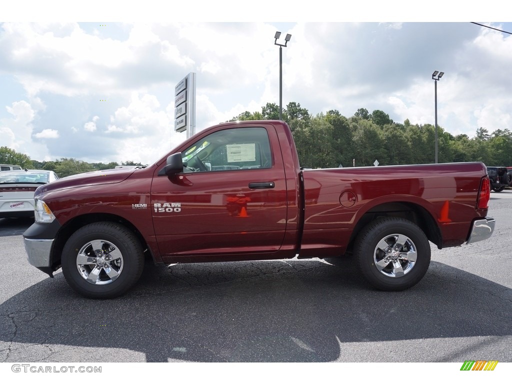 2017 1500 Tradesman Regular Cab - Delmonico Red Pearl / Black/Diesel Gray photo #4