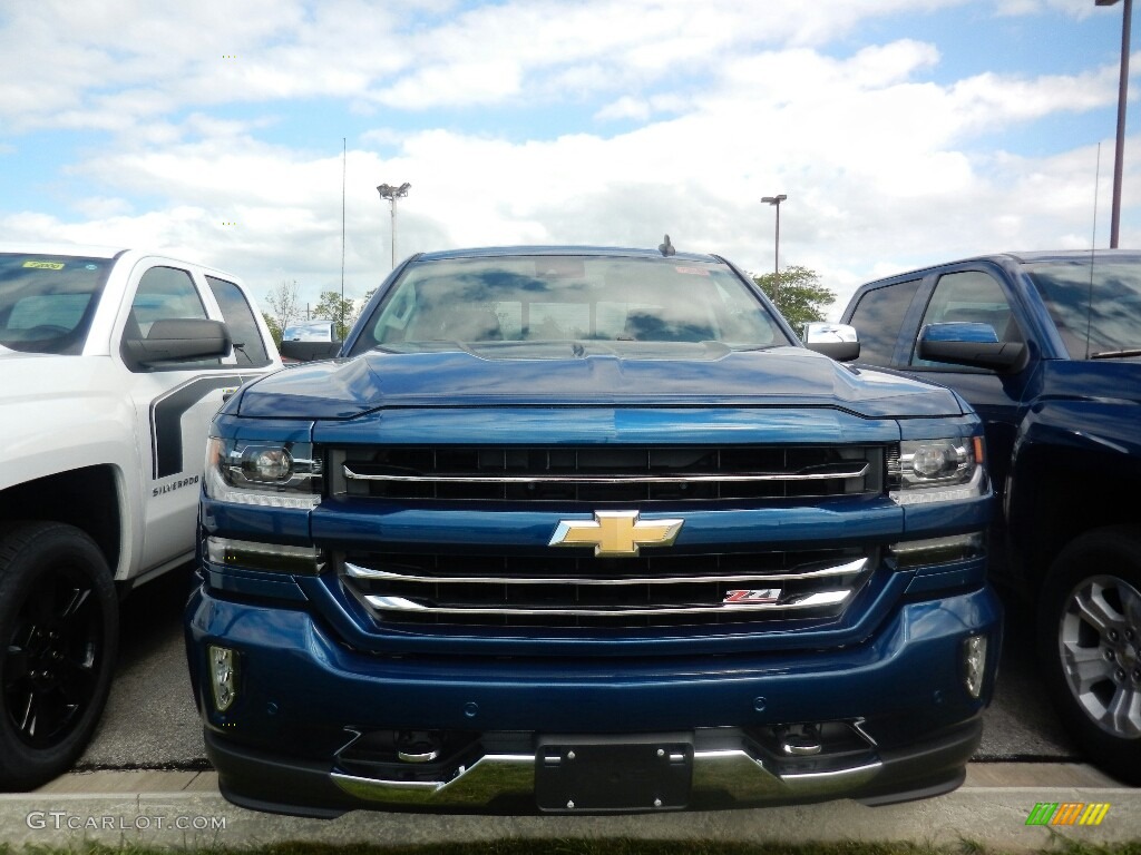 2018 Silverado 1500 LTZ Double Cab 4x4 - Deep Ocean Blue Metallic / Jet Black photo #2