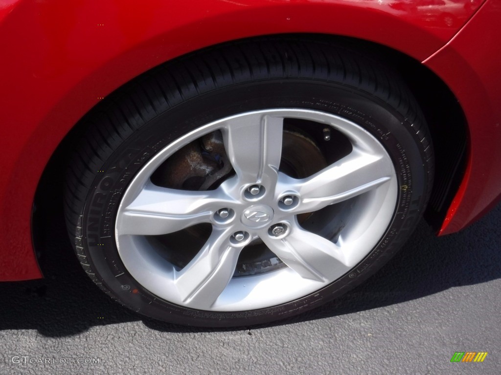 2012 Veloster  - Boston Red / Gray photo #3