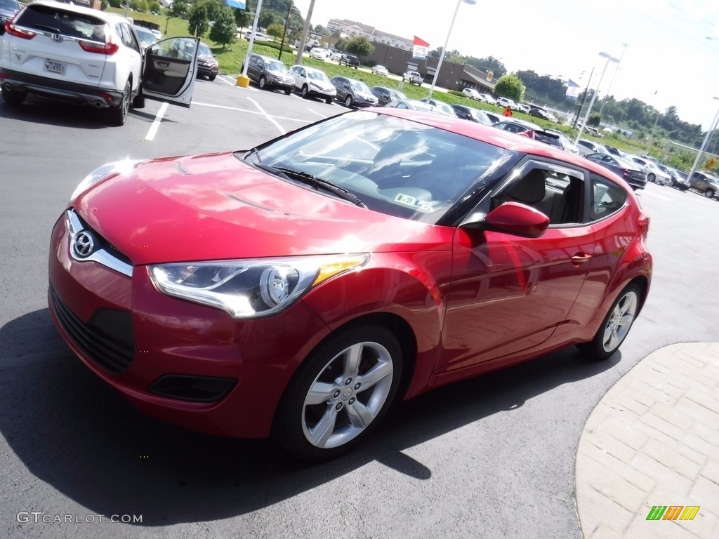 2012 Veloster  - Boston Red / Gray photo #6