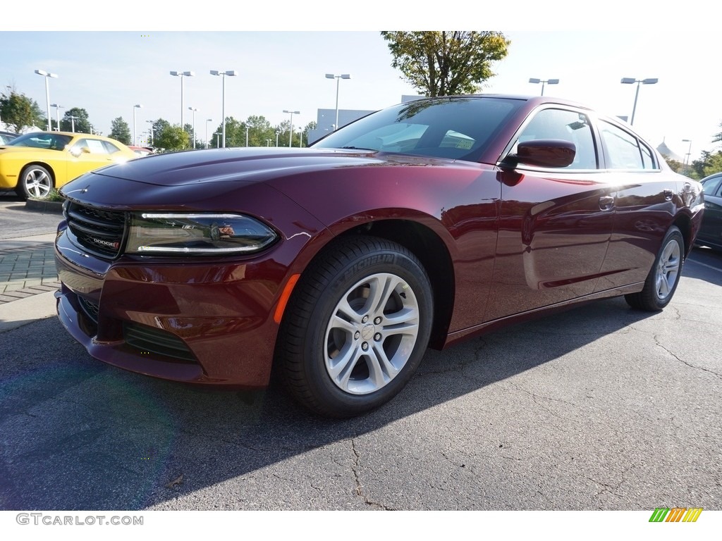 2018 Charger SXT - Octane Red Pearl / Black photo #1
