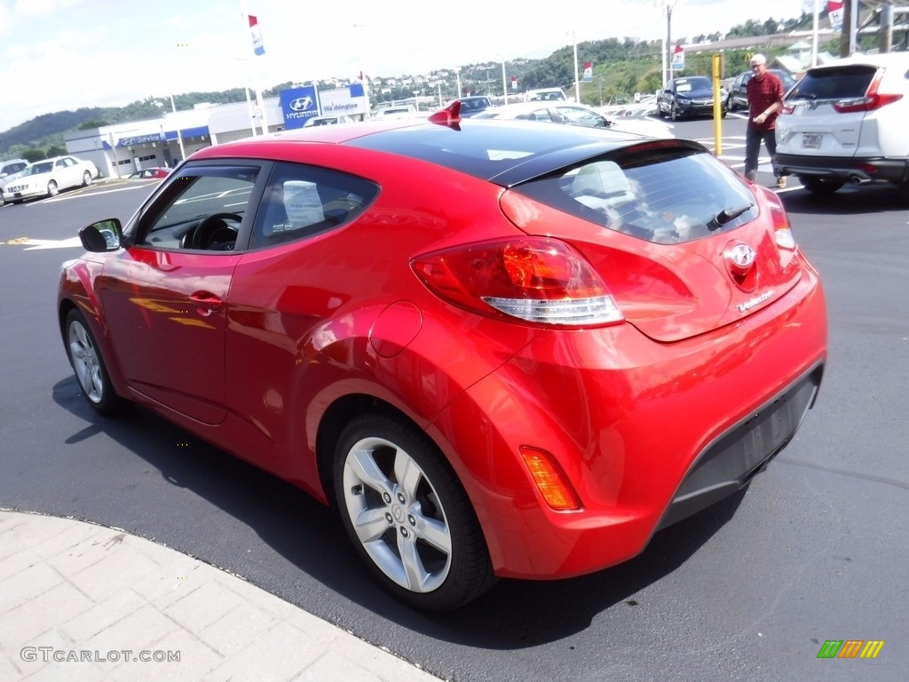 2012 Veloster  - Boston Red / Gray photo #8
