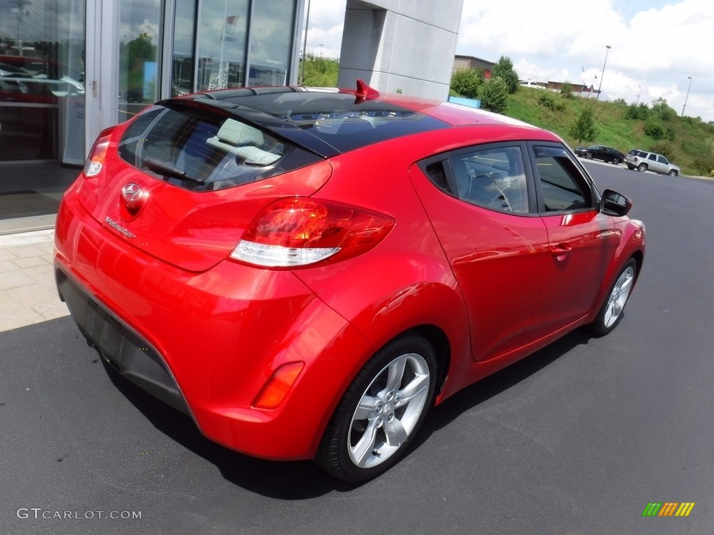 2012 Veloster  - Boston Red / Gray photo #10
