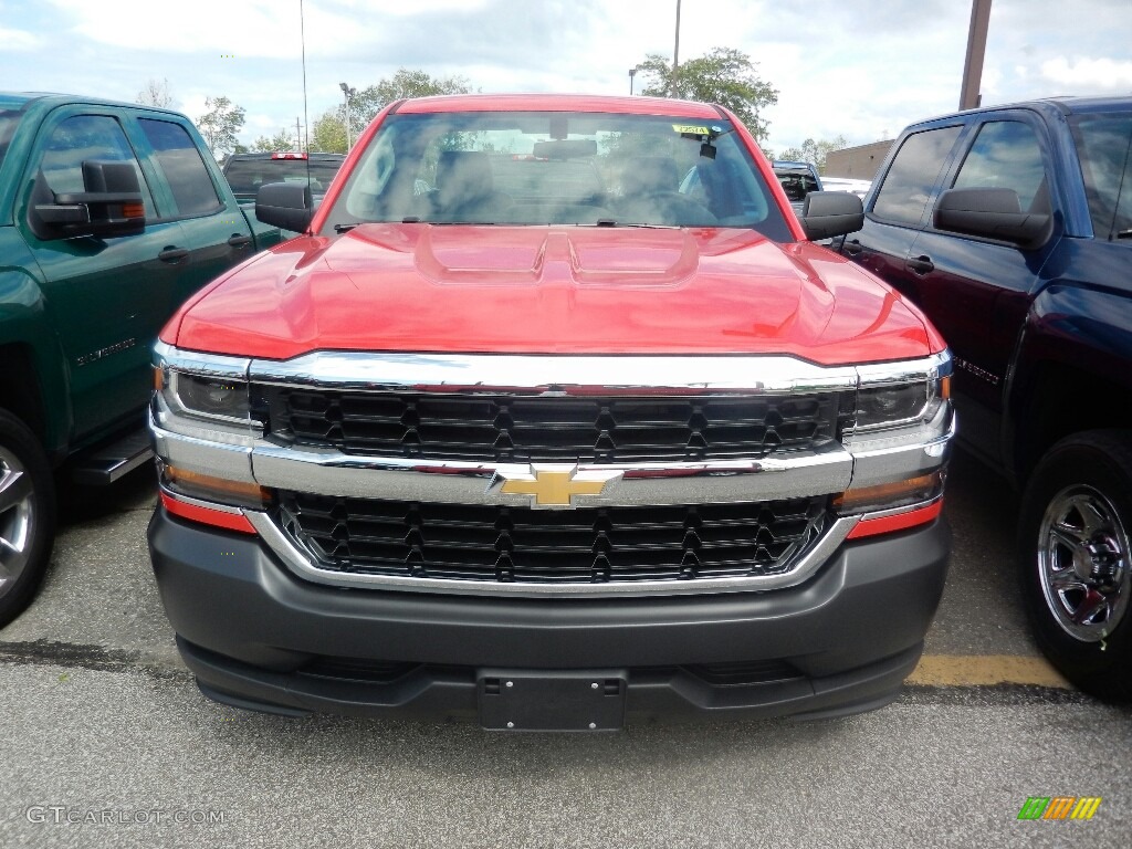 2018 Silverado 1500 WT Regular Cab - Red Hot / Dark Ash/Jet Black photo #2