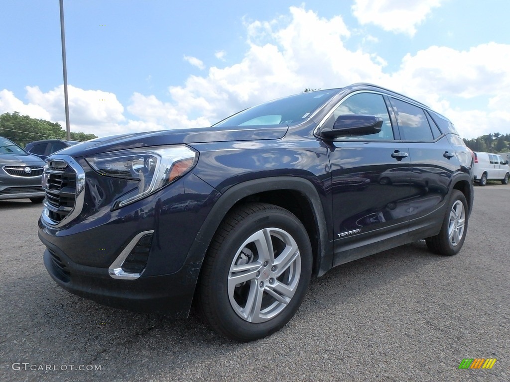 2018 Terrain SLE AWD - Blue Steel Metallic / ­Jet Black photo #1