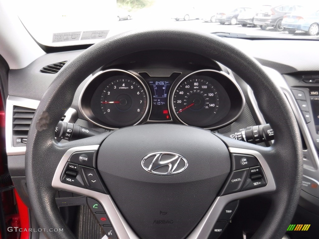 2012 Veloster  - Boston Red / Gray photo #18
