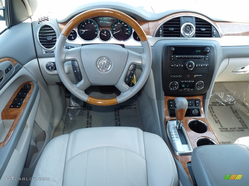 2009 Enclave CXL AWD - Ming Blue Metallic / Dark Titanium/Titanium photo #14