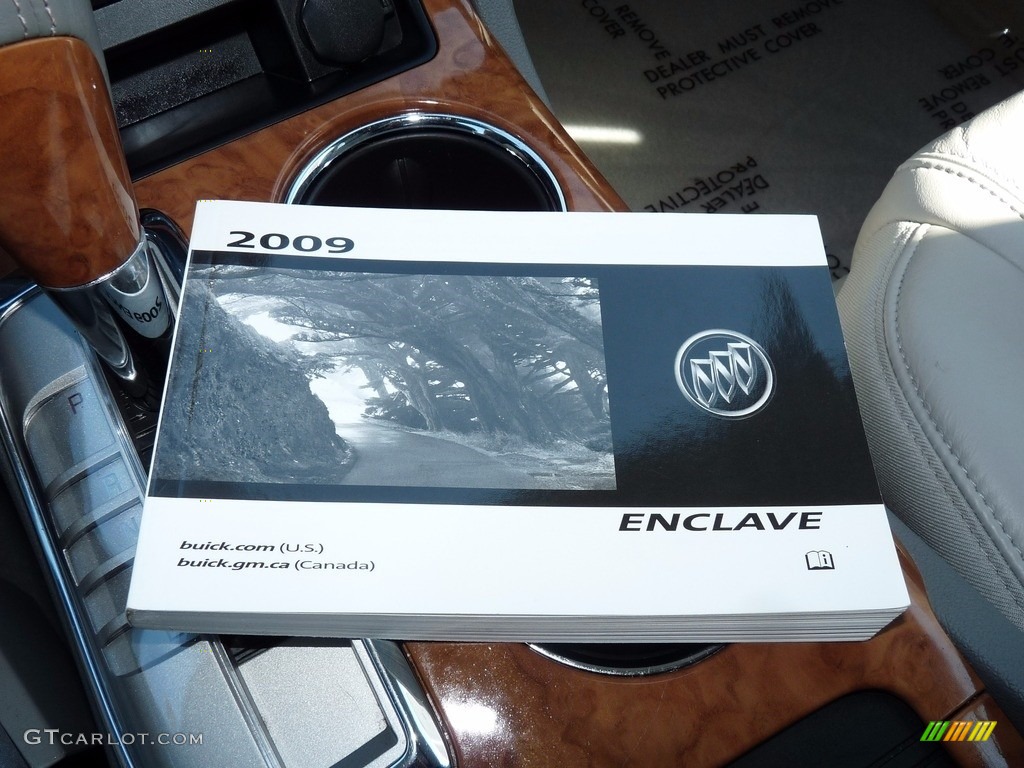 2009 Enclave CXL AWD - Ming Blue Metallic / Dark Titanium/Titanium photo #18