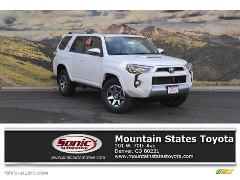 2017 4Runner TRD Off-Road Premium 4x4 - Super White / Black photo #1