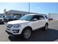 2017 White Platinum Ford Explorer Limited 4WD  photo #3