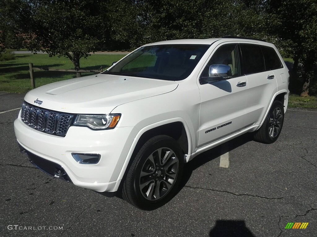 Bright White 2018 Jeep Grand Cherokee Overland 4x4 Exterior Photo #122301826