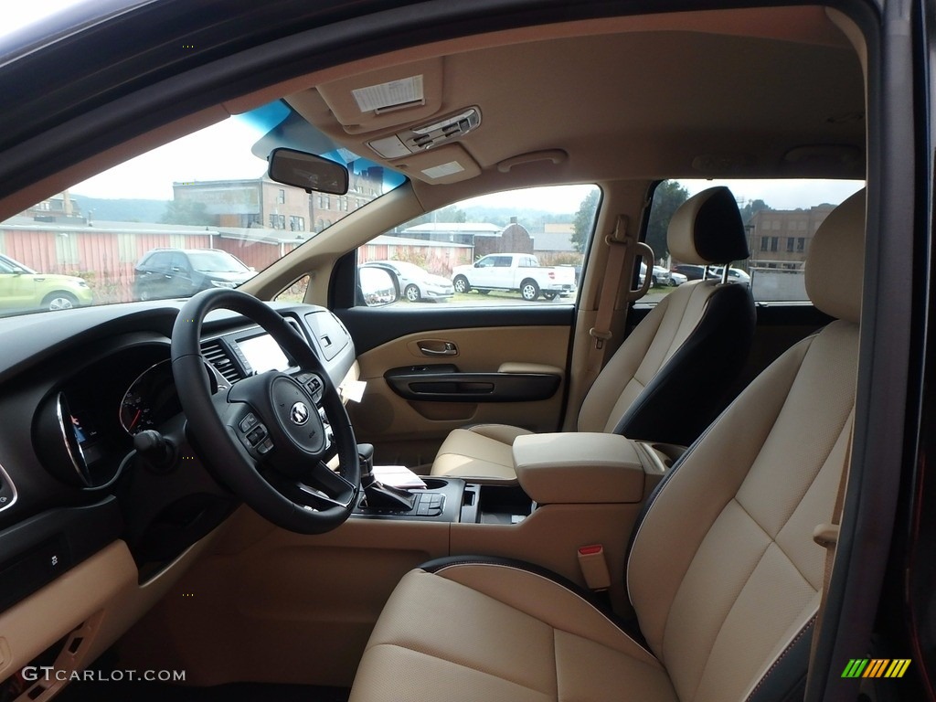 Camel Beige Interior 2017 Kia Sedona LX Photo #122304841