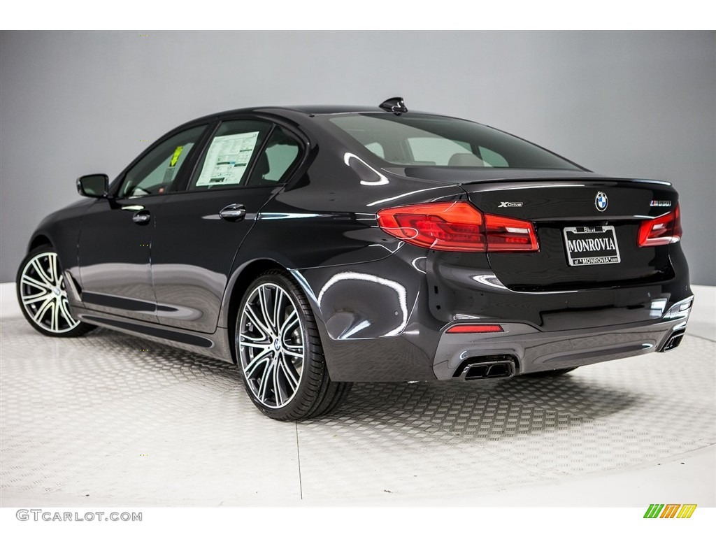 2018 5 Series M550i xDrive Sedan - Black Sapphire Metallic / Black photo #3